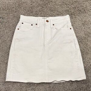 J. Crew White Mini Skirt